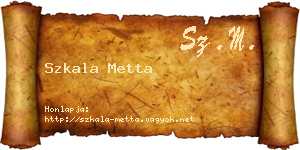 Szkala Metta névjegykártya